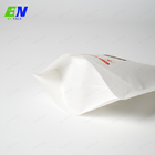 L'emballage alimentaire de papier Doypack d'emballage de sac blanc écologique de papier se tiennent vers le haut du sac