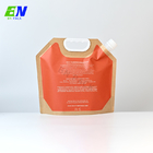 Pochette de bec d'emballage de shampooing de recharge de papier kraft recyclable 2L avec poignée
