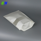Le support courant de plaine rescellable catégorie comestible les sacs en papier blancs de papier d'emballage avec la fenêtre pour le casse-croûte