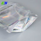 Petit sac zip-lock d'hologramme de Mylar d'odeur de nourriture rescellable olographe transparente de preuve