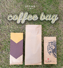 Emballage de papier d'emballage de sac de papier de fond plat emballage pour le café Bean With Valve