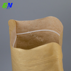 Couleur adaptée aux besoins du client rescellable de poches compostables supérieures de Papier d'emballage de tirette