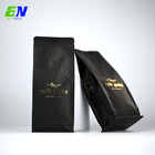 Le café noir de sacs de café de Papier d'emballage de feuille d'or met en sac le sac en gros de valve de café