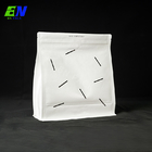Papier d'emballage blanc compostable biodégradable de sacs de café de PLA