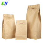 les sacs de café de papier de 250g 500g 1kg 5lb emballage ajustent l'emballage inférieur de haricots