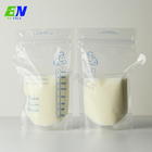 Sac résistant à hautes températures en plastique de lait maternel avec la tirette normale pour le remplissage de lait liquide