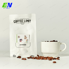 Sacs de café écologiques de fond plat de 250g 500g 1kg avec le glissement et la valve de carte