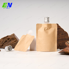 Coutume liquide naturelle de la poche 50ml 100ml de bec de papier de Comesitc Brown emballage